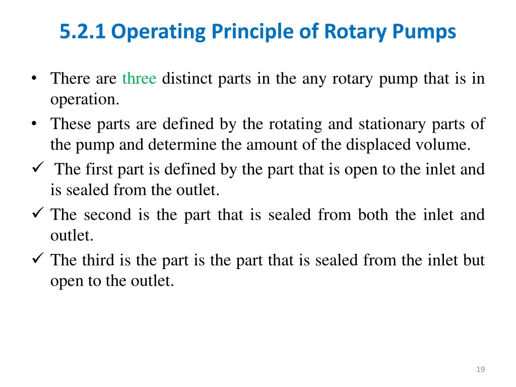 5 2 1 operating principle of rotary pumps