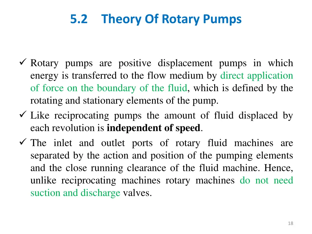 5 2 theory of rotary pumps