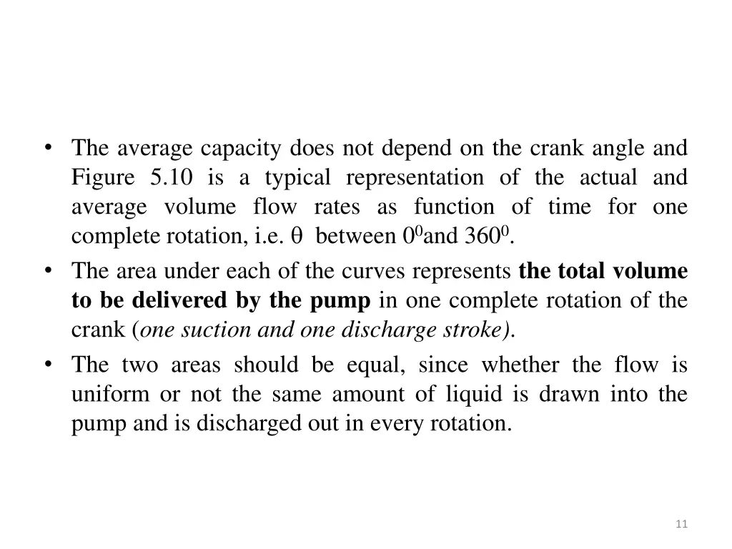 the average capacity does not depend on the crank