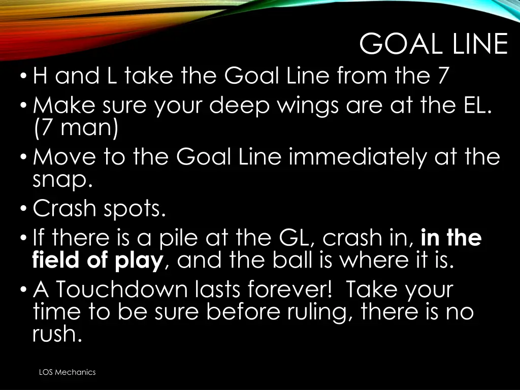 goal line