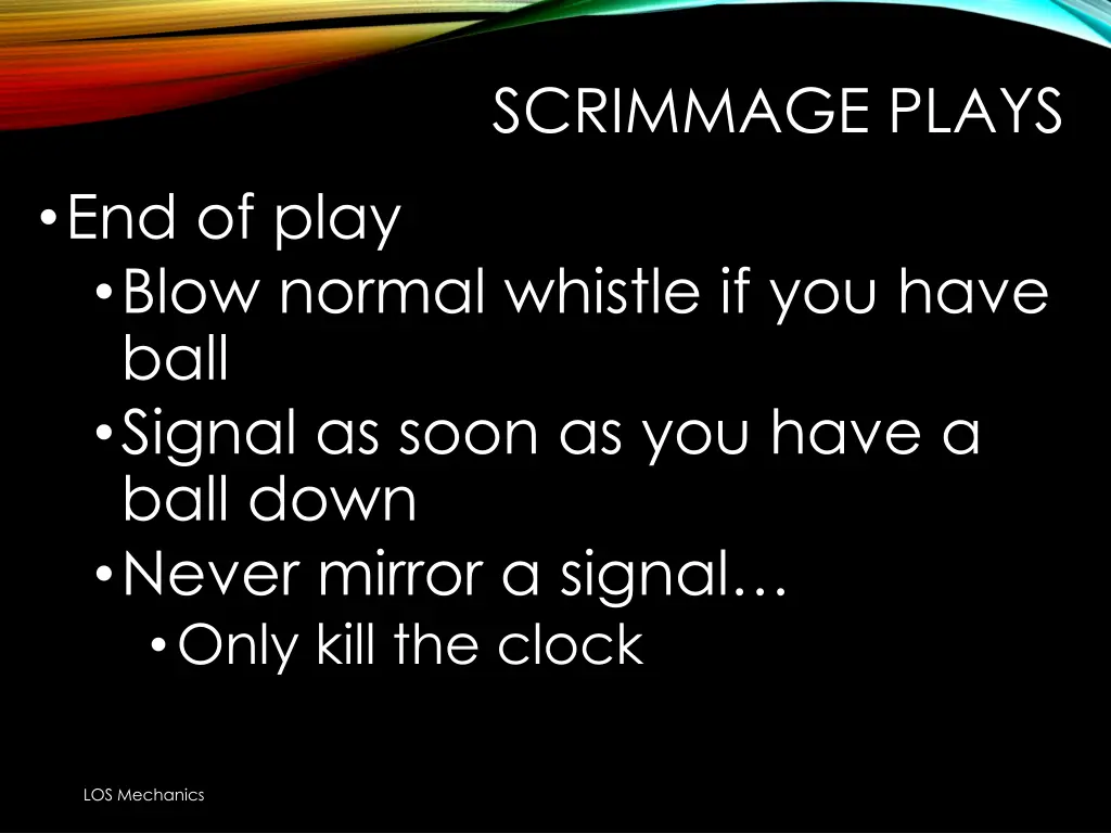 scrimmage plays 1