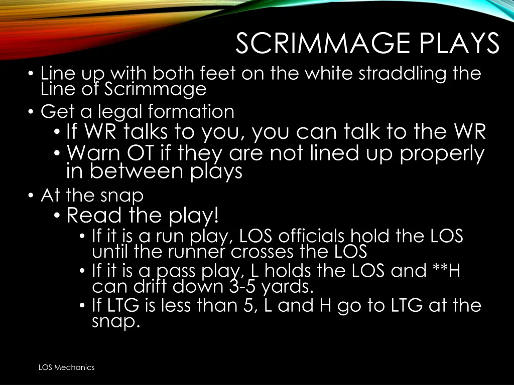 scrimmage plays