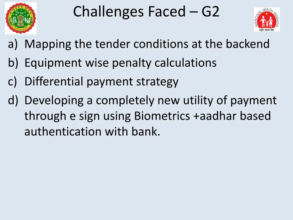 challenges faced g2