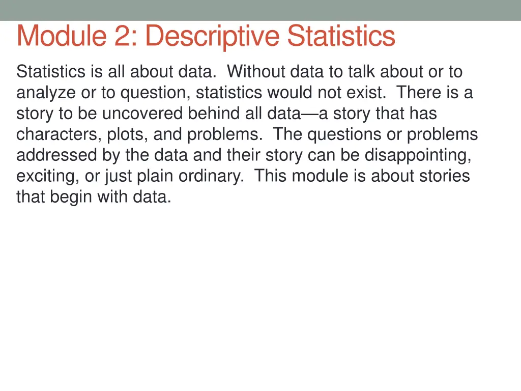 module 2 descriptive statistics