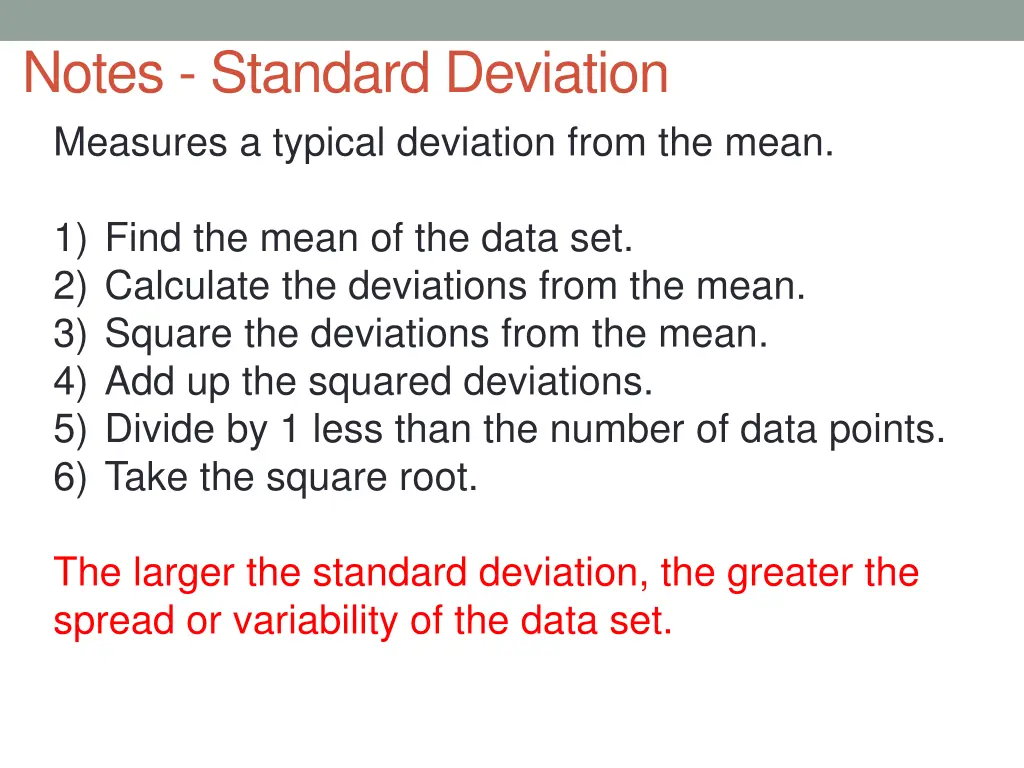 notes standard deviation measures a typical 1