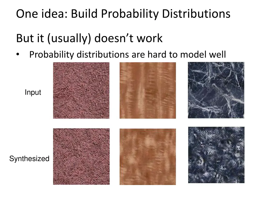 one idea build probability distributions 1