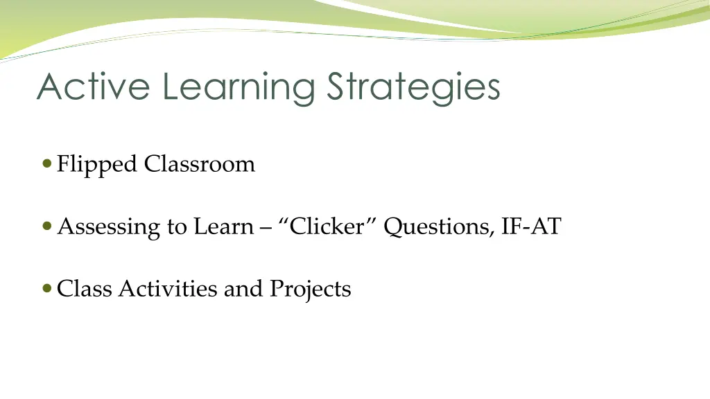 active learning strategies