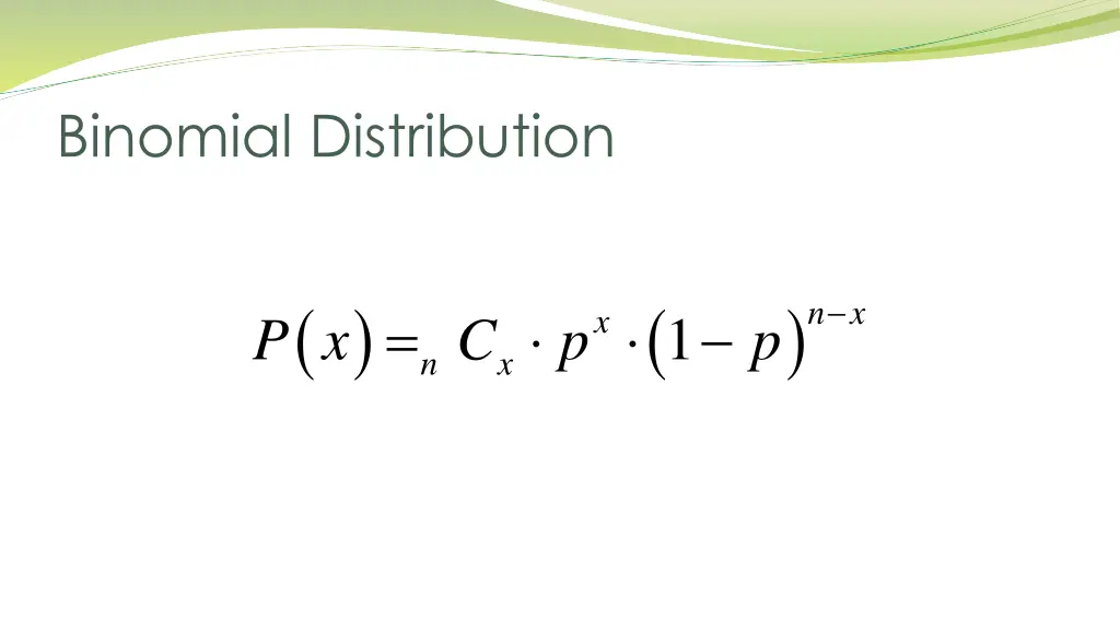 binomial distribution