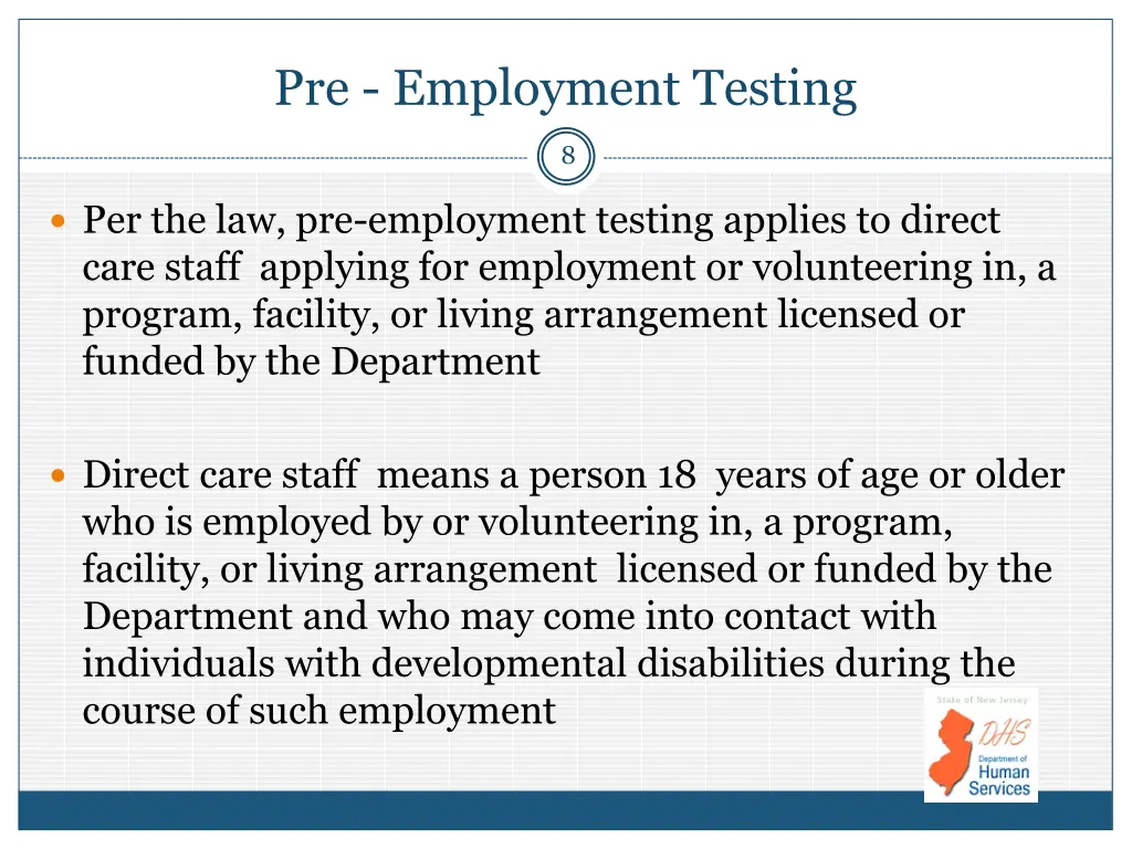 pre employment testing