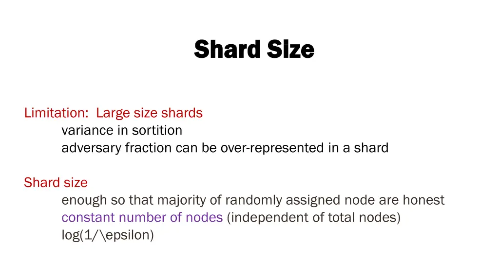 shard size shard size