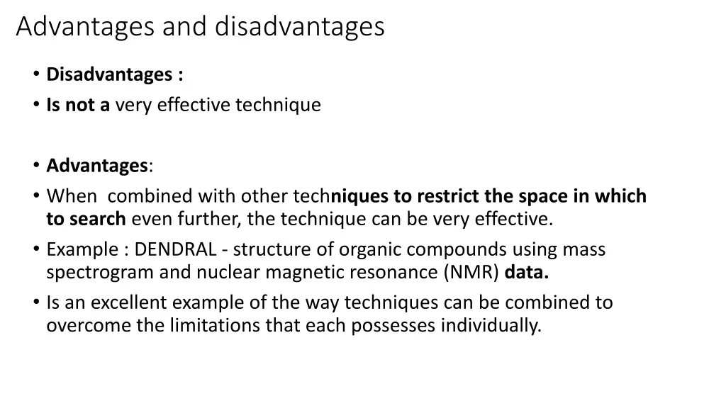 advantages and disadvantages