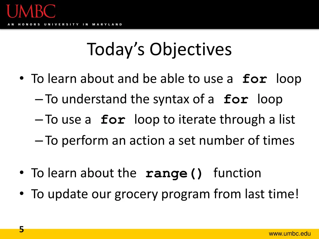 today s objectives