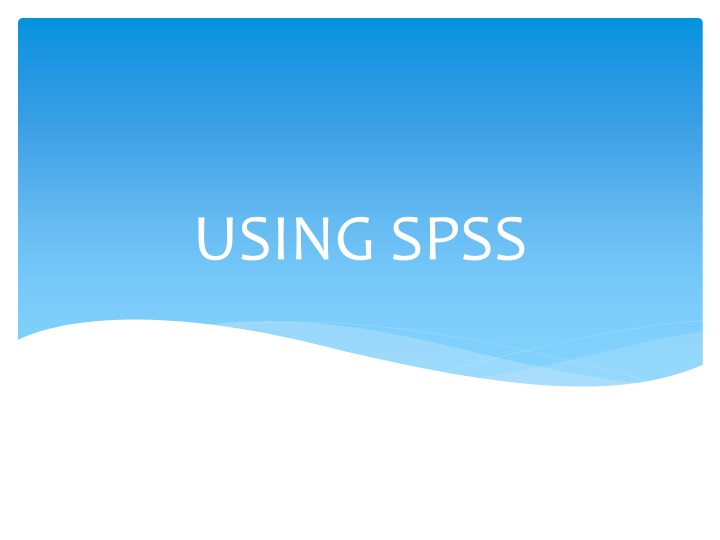 using spss