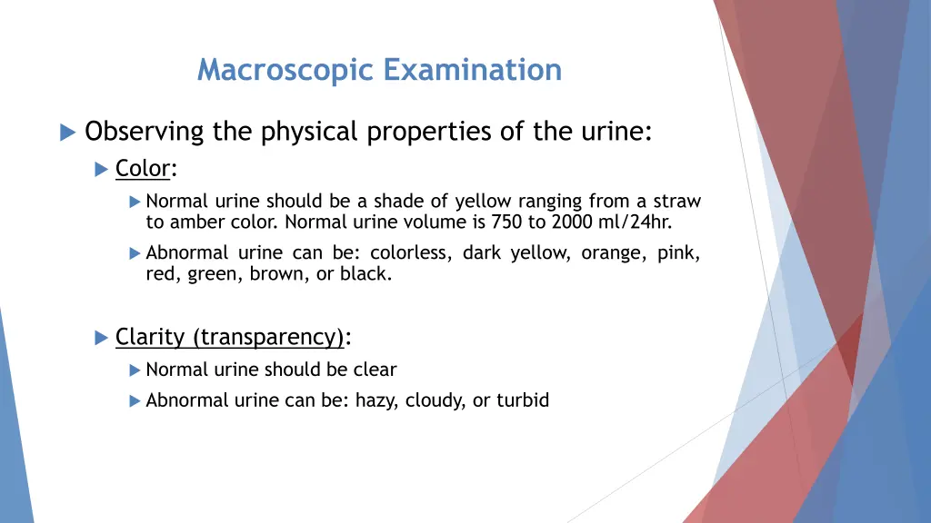 macroscopic examination