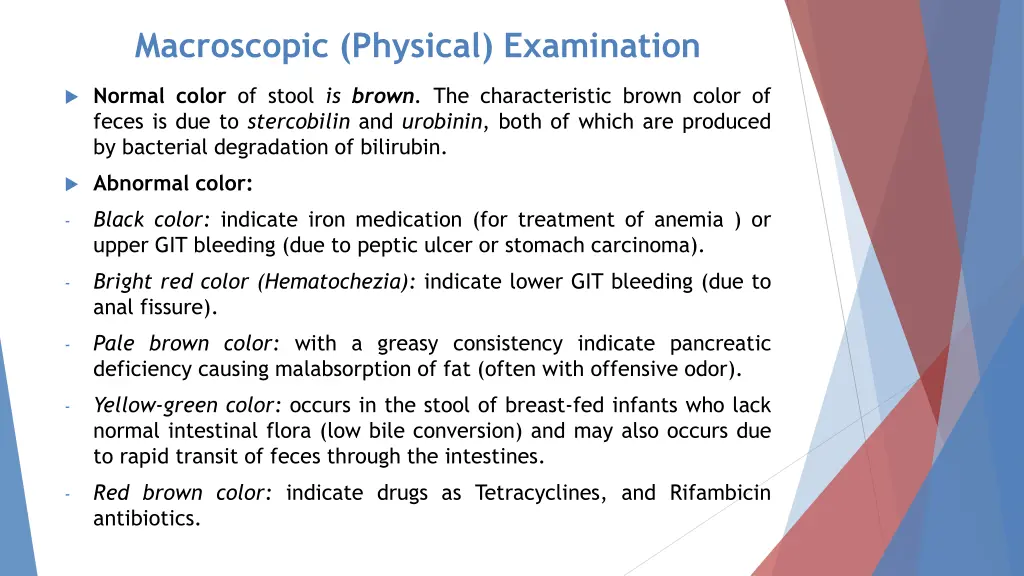 macroscopic physical examination 1