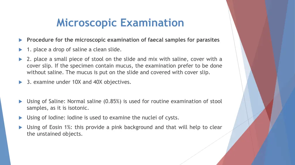 microscopic examination 9