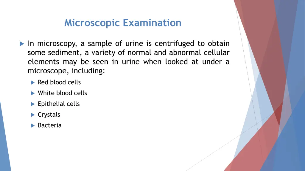 microscopic examination