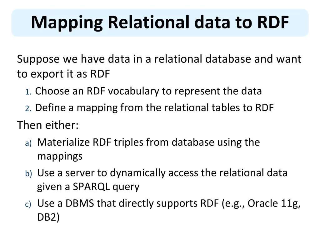 mapping relational data to rdf