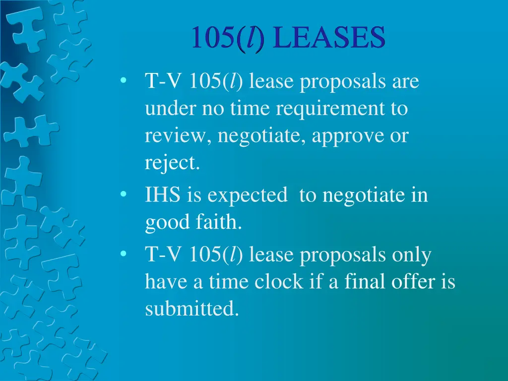 105 l leases 12