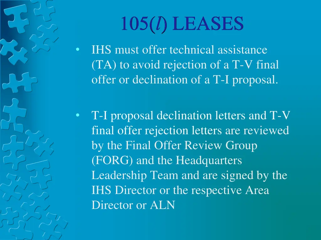 105 l leases 15