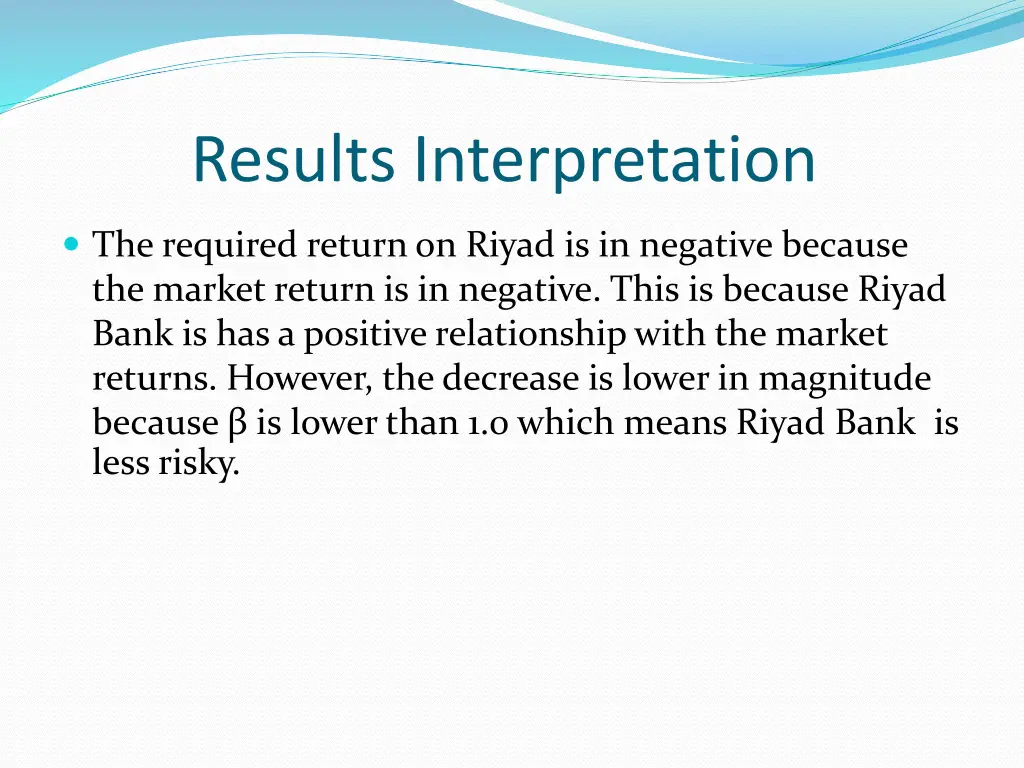 results interpretation