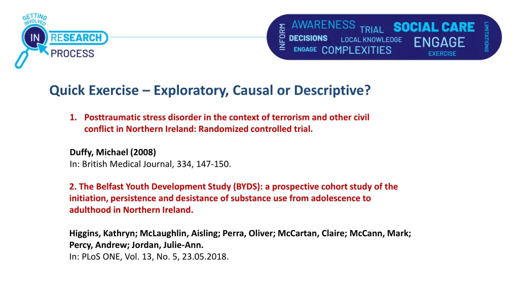 quick exercise exploratory causal or descriptive