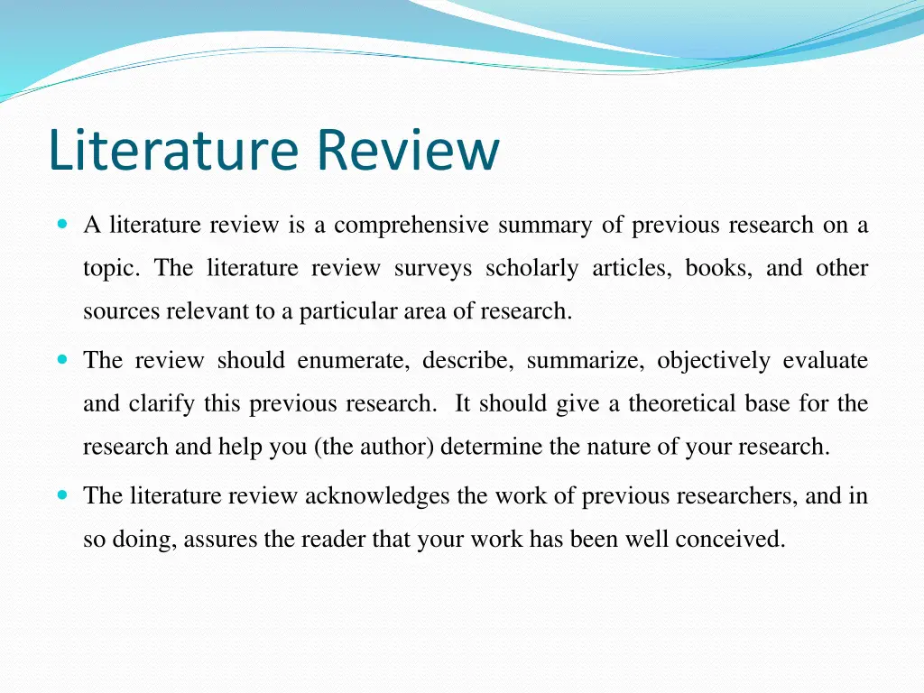 literature review