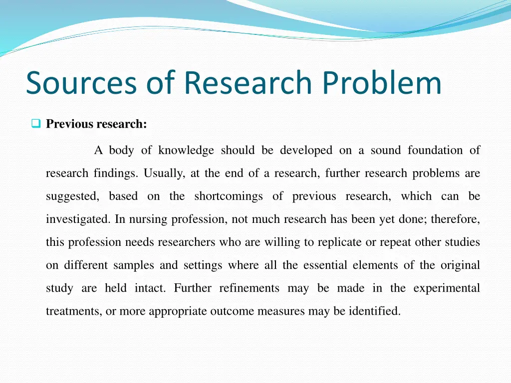 sources of research problem 2