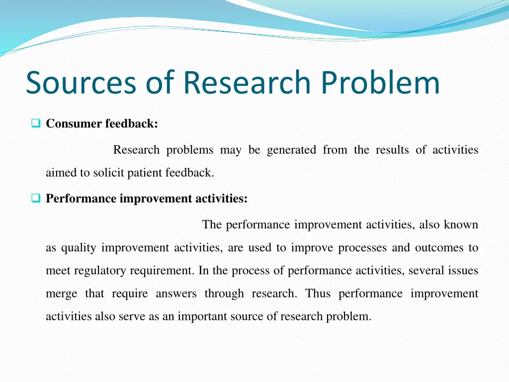 sources of research problem 4