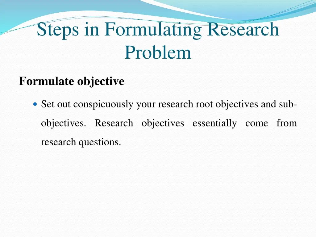 steps in formulating research problem 5