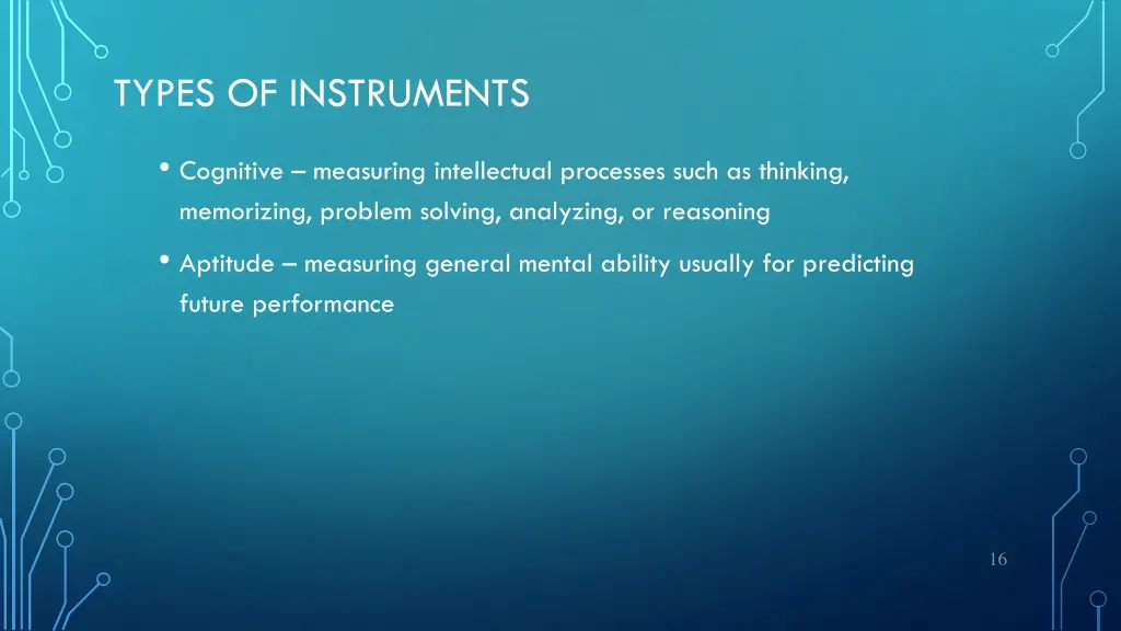 types of instruments