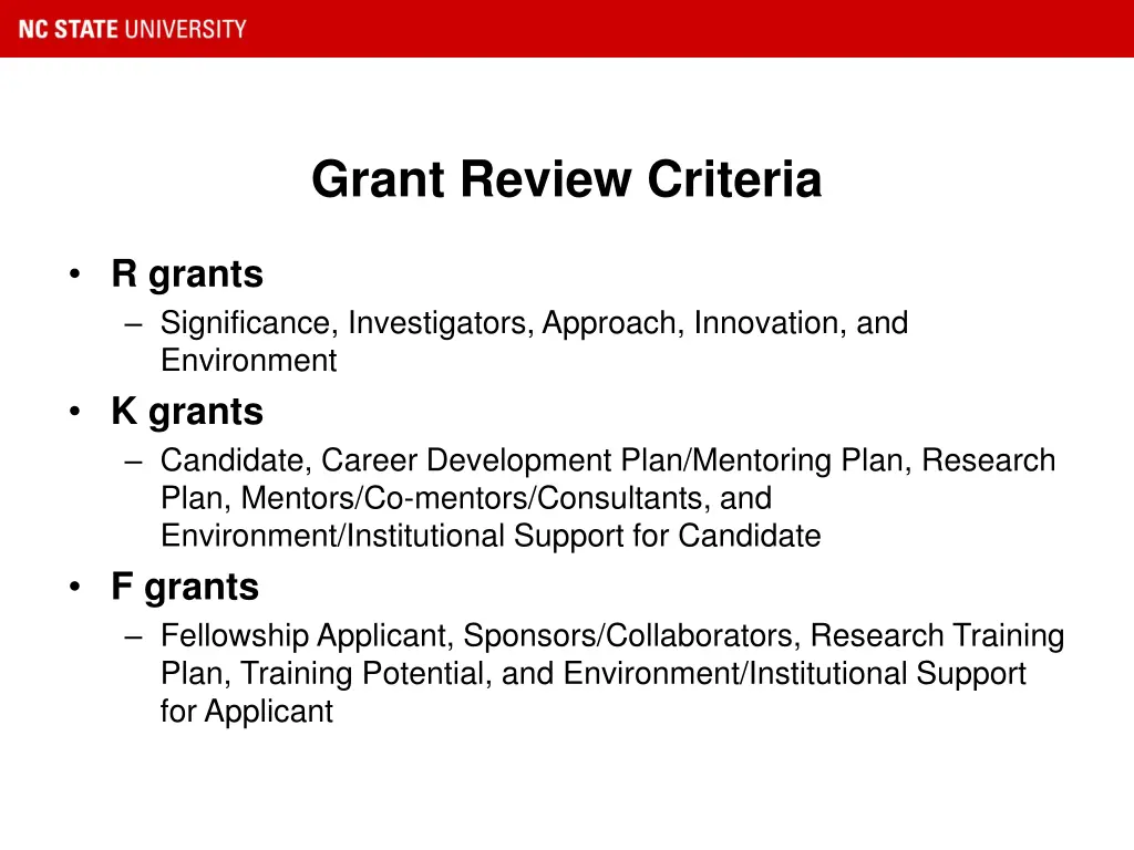 grant review criteria