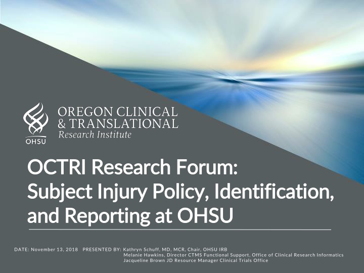 octri research forum octri research forum subject