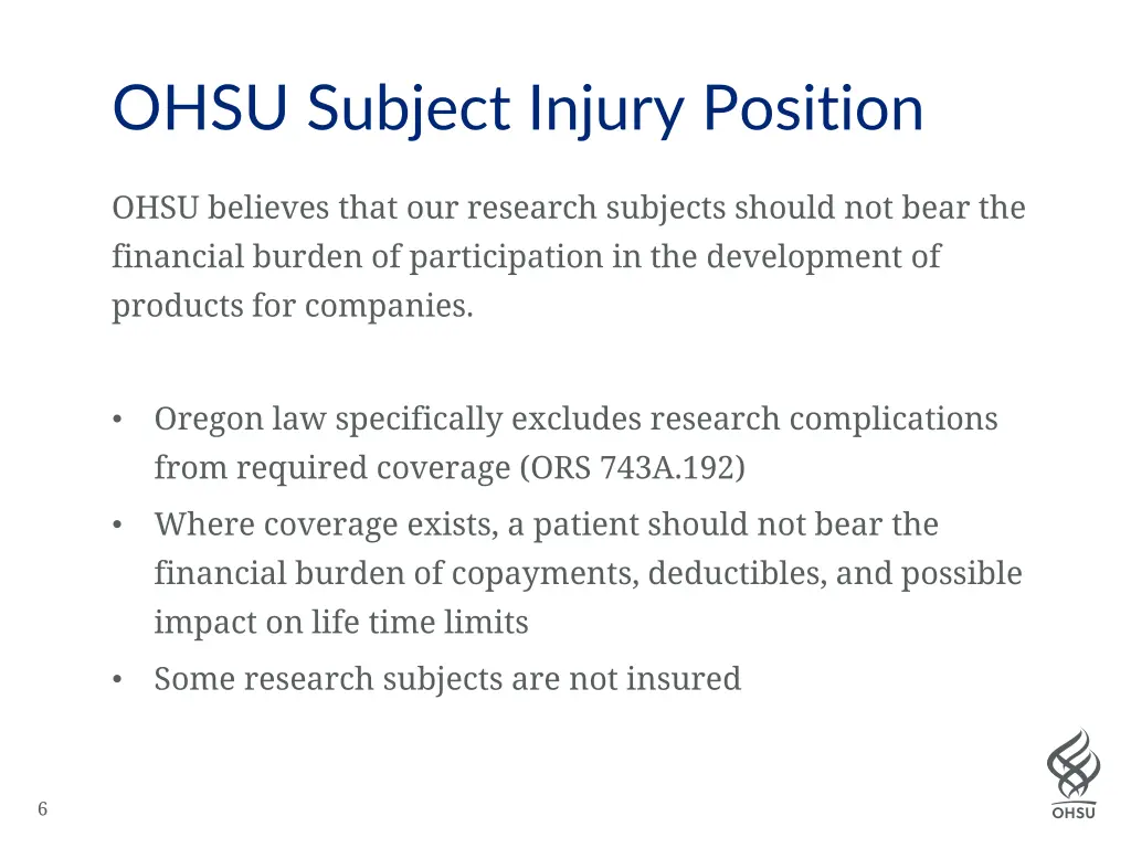 ohsu subject injury position