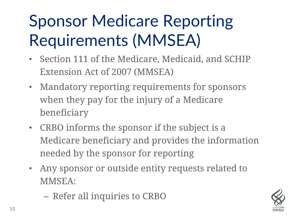 sponsor medicare reporting requirements mmsea