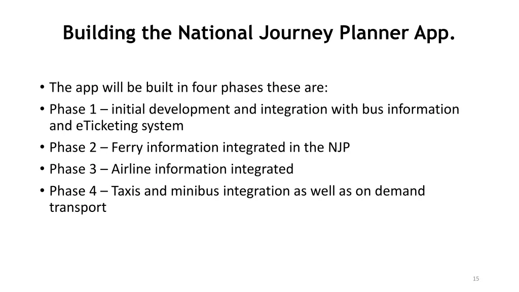 building the national journey planner app