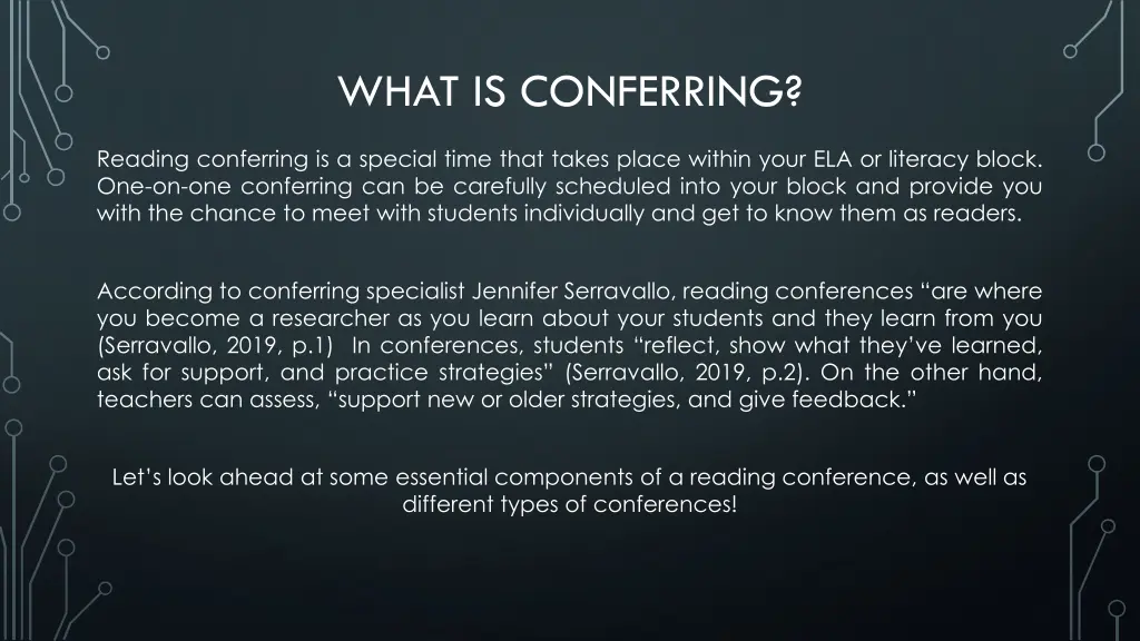 what is conferring