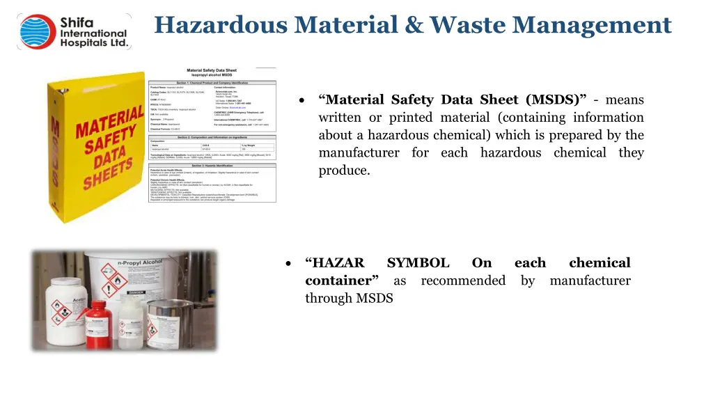 hazardous material waste management