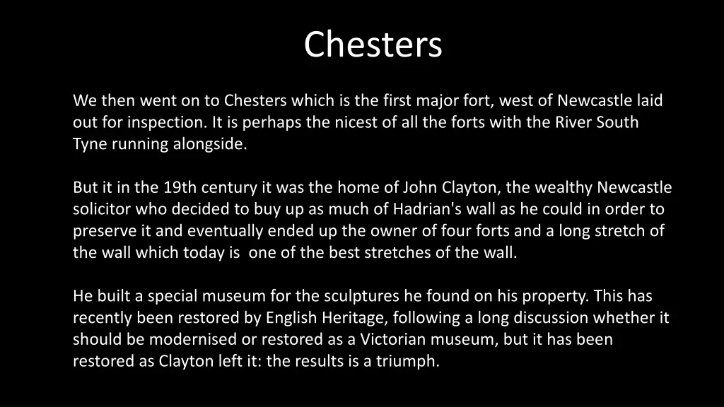 chesters