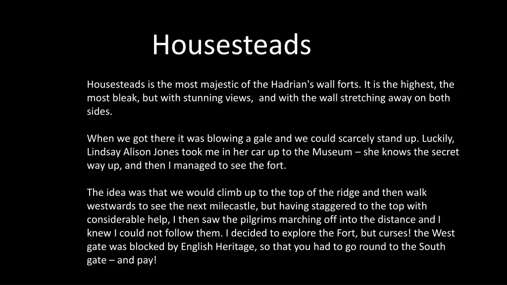 housesteads