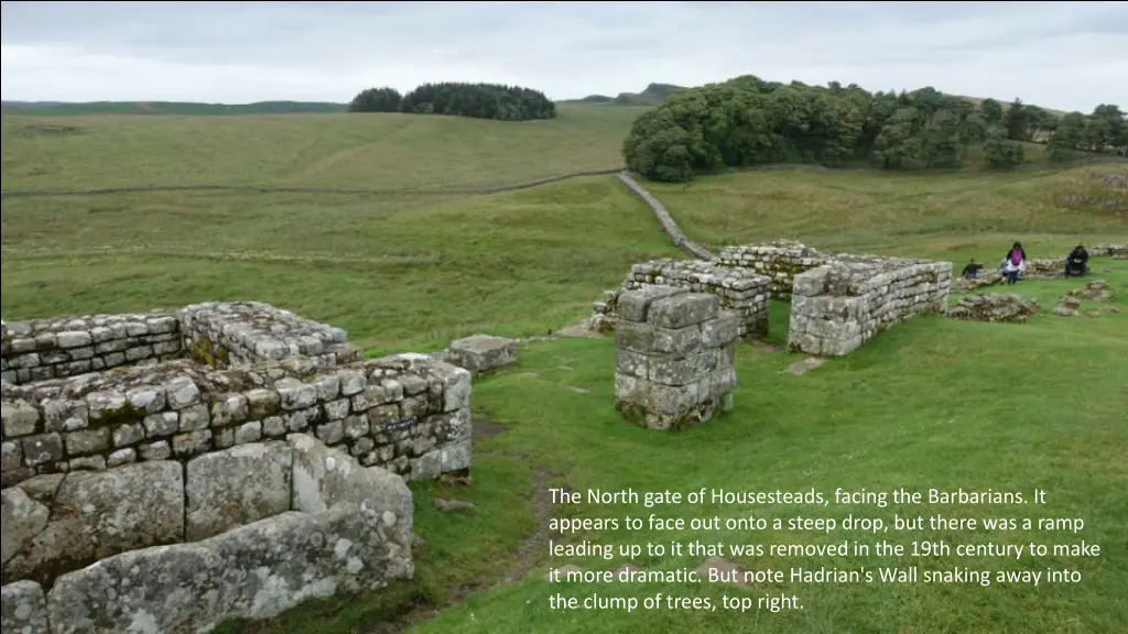 the north gate of housesteads facing