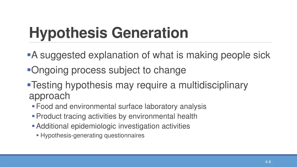 hypothesis generation