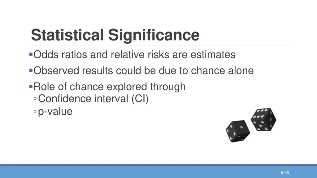 statistical significance odds ratios and relative