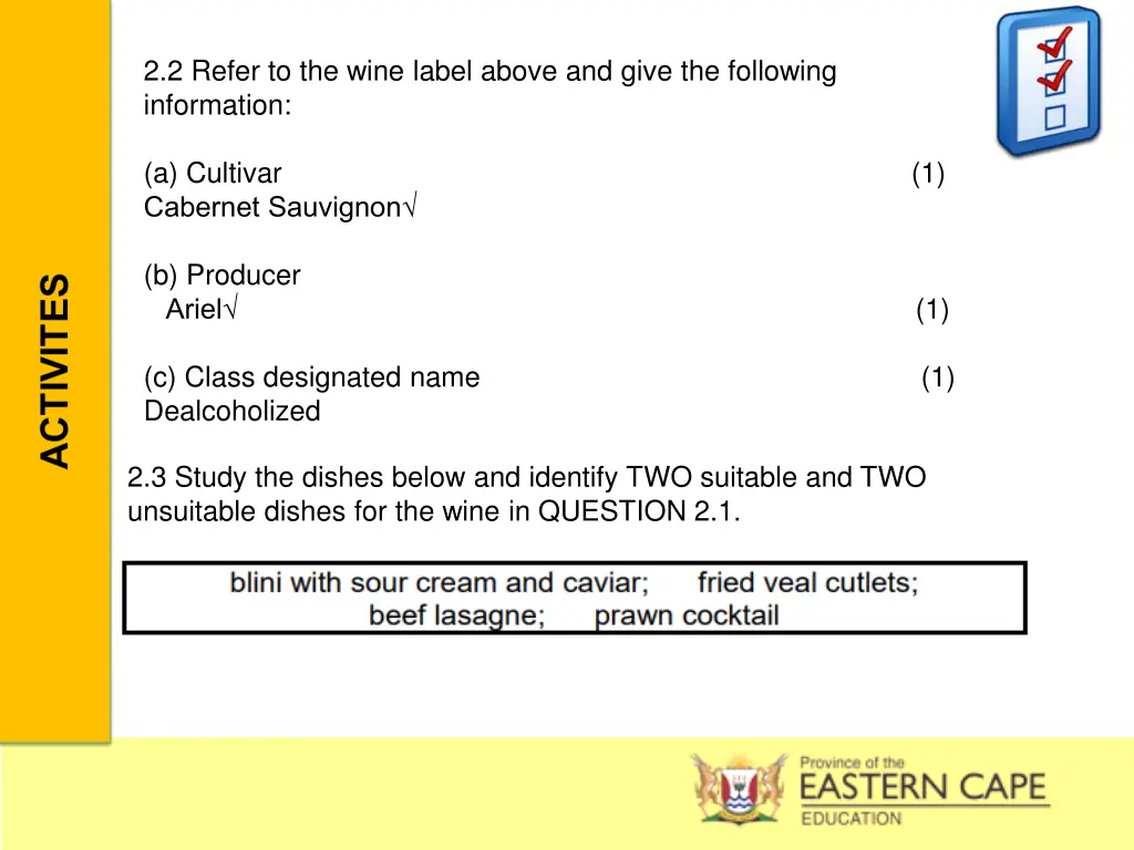 2 2 refer to the wine label above and give