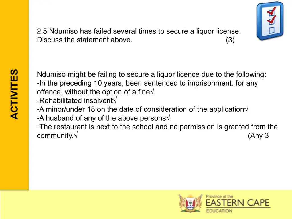 2 5 ndumiso has failed several times to secure