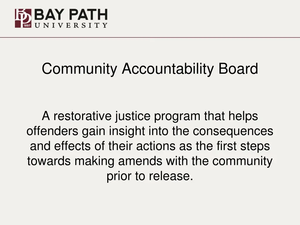 community accountability board