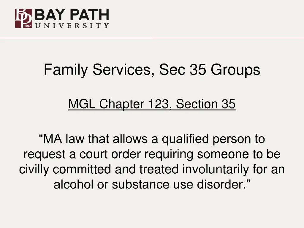 family services sec 35 groups