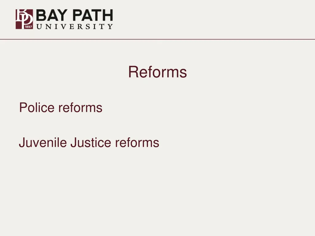 reforms