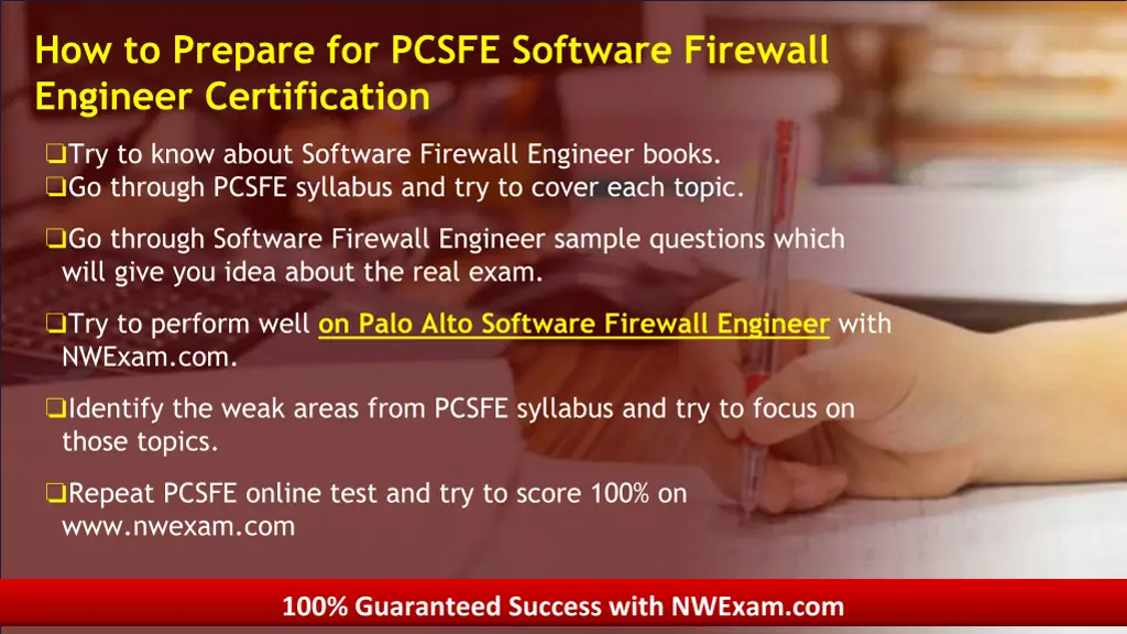 how to prepare for pcsfe software firewall