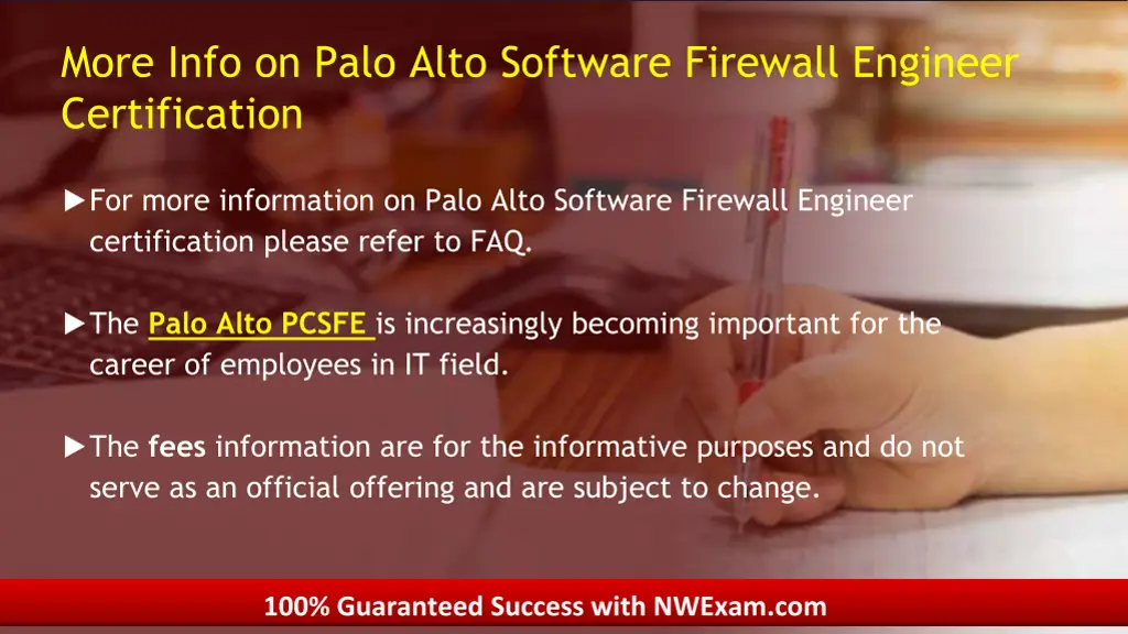 more info on palo alto software firewall engineer